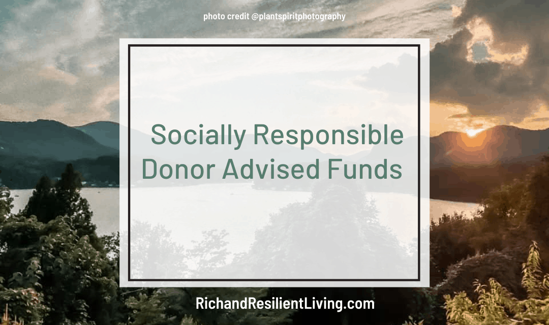 socially responsible donor advised funds